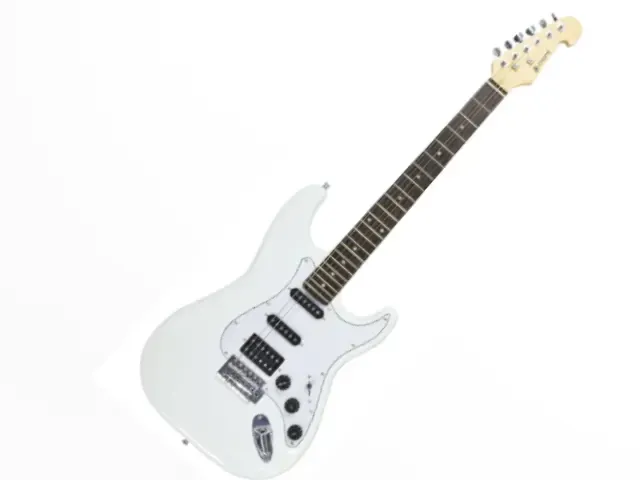 CAL64 Electric Guitars with H-S-S Pickups White