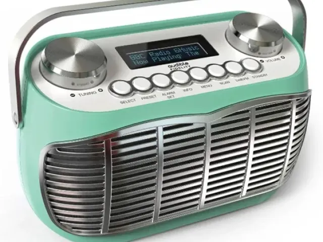 Detroit Retro DAB FM Radio by Audible Fidelity - Green