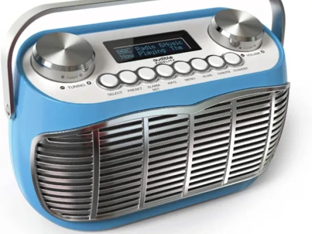 Detroit Retro DAB Radio by Audible Fidelity - Blue